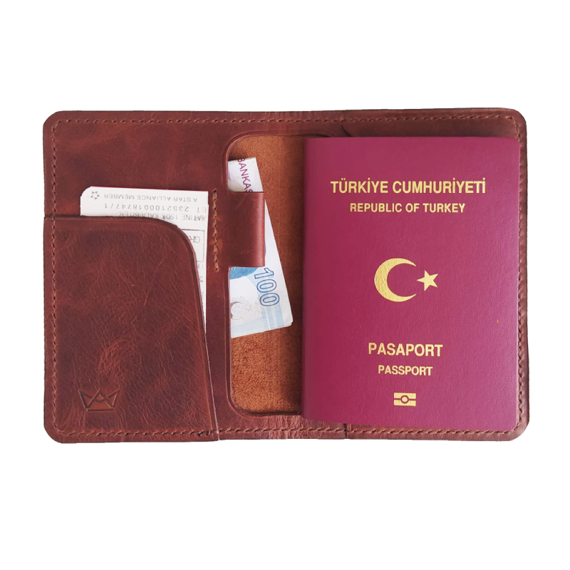 Conpenna El Yapımı Hakiki Deri Pasaportluk - Görsel 2